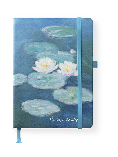 Monet 16x22 cm - Blankbook - 192 blanko Seiten - Hardcover - gebunden - 