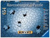 Ravensburger Krypt Puzzle Silber mit 654 Teilen, Schweres Puzzle für Erwachsene und Kinder ab 14 Jahren - Puzzeln ohne Bild, nur nach Form der Puzzleteile