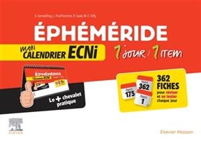 Ephéméride : mon calendrier ECNi : 1 jour-1 item - Anna Gemahling, Rana Saad, L. et al Prud'Homme