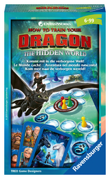 Das Ravensburger Mitbringspiel "Kommt mit in die verborgene Welt" zum neuen Kinofilm: Drachenzähmen leicht gemacht 3 - Die geheime Welt -  Treo Game Designers