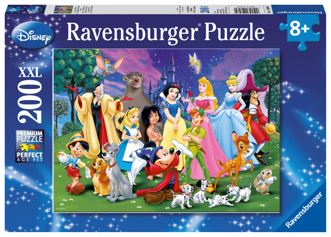 avensburger Kinderpuzzle - 12698 Disney Lieblinge - Disney-Puzzle für Kinder ab 8 Jahren, mit 200 Teilen im XXL-Format