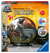 Ravensburger 3D Puzzle 11757 - Puzzle-Ball Jurassic World - 72 Teile - Puzzle-Ball für Dinosaurier-Fans ab 6 Jahren