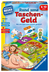 Ravensburger 24996 - Rund ums Taschengeld - Spielen und Lernen für Kinder, Lernspiel für Kinder ab 6-10 Jahren, Spielend Neues Lernen für 2-4 Spieler - Kai Haferkamp