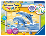 Ravensburger Malen nach Zahlen 28017 - Freunde des Meeres – Kinder ab 7 Jahren