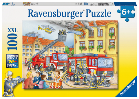 Ravensburger Kinderpuzzle - 10822 Unsere Feuerwehr - Puzzle für Kinder ab 6 Jahren, mit 100 Teilen im XXL-Format - 