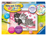 Ravensburger CreArt 28467 - Kuschelkatzen - Malen nach Zahlen für Kinder ab 7 Jahre