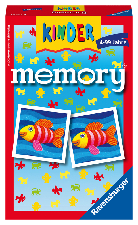 Ravensburger 23103 - Kinder memory®, der Spieleklassiker für die ganze Familie, Merkspiel für 2-8 Spieler ab 4 Jahren - William H. Hurter