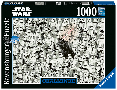 Ravensburger Puzzle 1000 Teile, Challenge Star Wars - Darth Vader und seine Klonkrieger als herausforderndes Puzzle für Erwachsene und Kinder ab 14 Jahren
