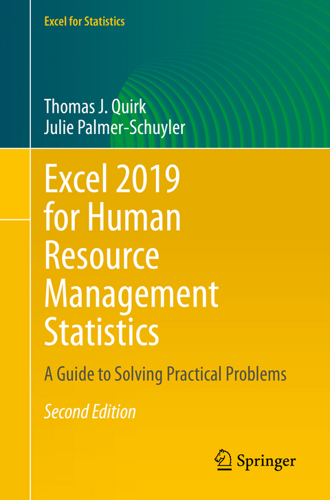 Excel 2019 for Human Resource Management Statistics - Thomas J. Quirk, Julie Palmer-Schuyler