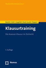 Klausurtraining - Boeckh, Walter; Gietl, Andreas; Längsfeld, Alexander M.H.; Raab-Gaudin, Ursula; Rappert, Klaus