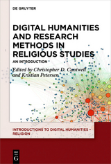 Digital Humanities and Research Methods in Religious Studies - 