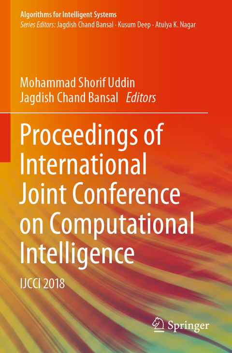 Proceedings of International Joint Conference on Computational Intelligence - 