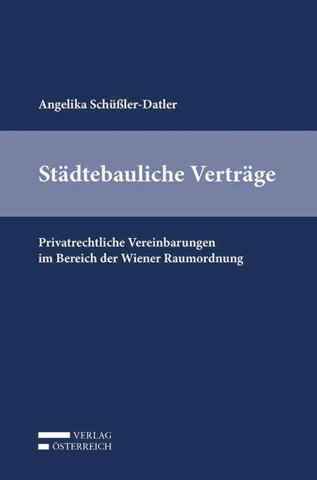 Städtebauliche Verträge - Angelika Schüßler-Datler