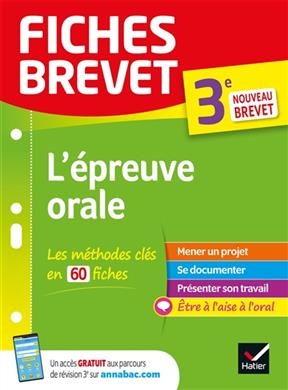 L'épreuve orale, 3e : nouveau brevet -  Gaillard-C