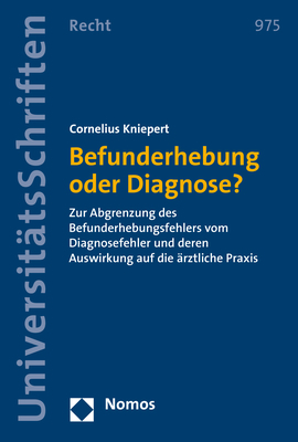 Befunderhebung oder Diagnose? - Cornelius Kniepert