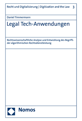 Legal Tech-Anwendungen - Daniel Timmermann