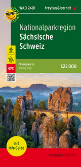 Nationalparkregion Sächsische Schweiz, Wanderkarte 1:25.000, mit Infoguide, freytag & berndt, WKD 2401 - 