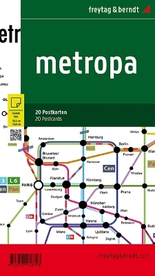 Metropa - Das europäische Superschnellbahnnetz, 20 Postkarten