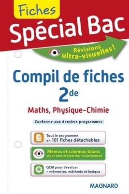 Compil de fiches 2de : maths, physique chimie : conforme aux derniers programmes - Christian Mariaud, Fabrice Fortain