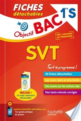 SVT 1re S : 56 fiches détachables - Hervé Desormes, Louis-Marie Couteleau