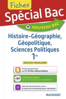 Histoire géographie, géopolitique, sciences politiques 1re : nouveau programme, nouveau bac - Nicolas Verlaque