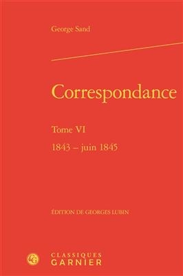 Correspondance - George Sand, Georges Lubin