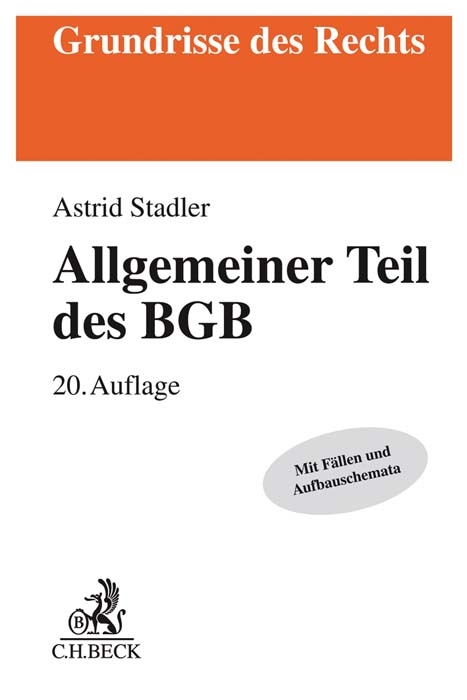 Allgemeiner Teil des BGB - Bernd Rüthers, Astrid Stadler