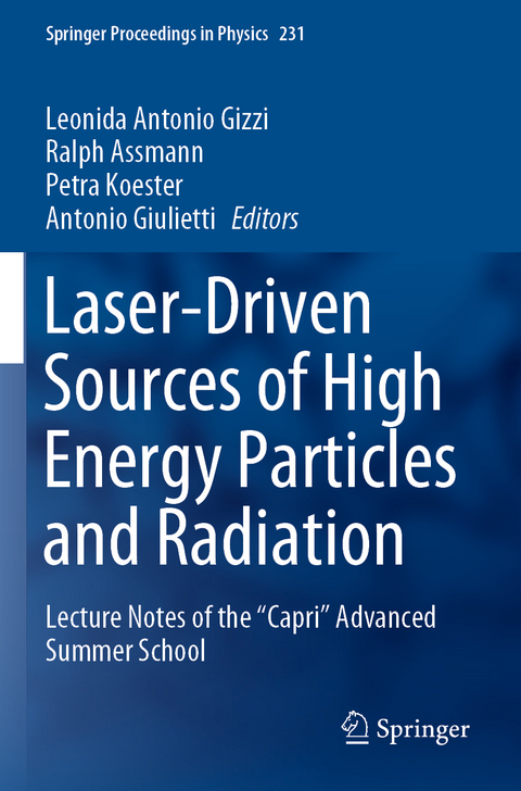 Laser-Driven Sources of High Energy Particles and Radiation - 