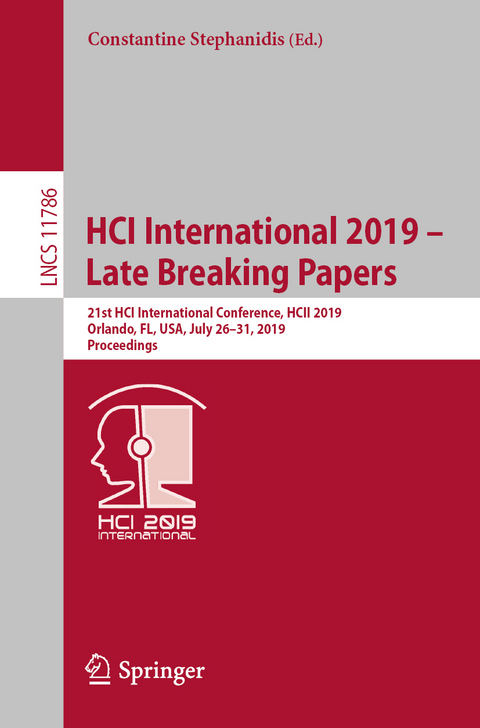 HCI International 2019 – Late Breaking Papers - 