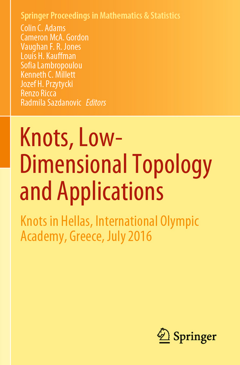 Knots, Low-Dimensional Topology and Applications - 