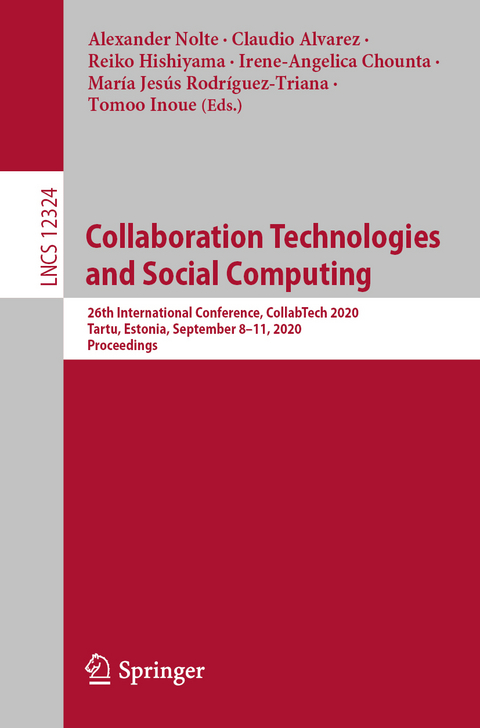 Collaboration Technologies and Social Computing - 