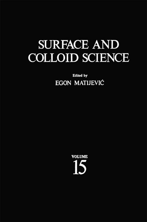 Surface and Colloid Science - 