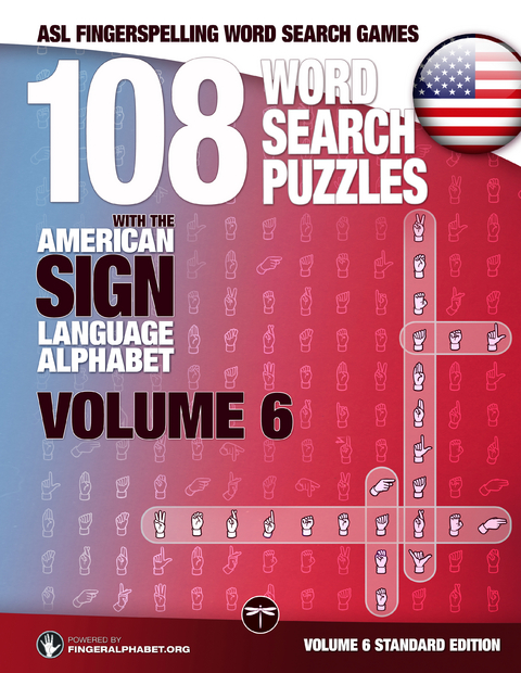 ASL Fingerspelling Games – 108 Word Search Puzzles with the American Sign Language Alphabet Volume 6 -  Lassal