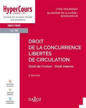 Droit de la concurrence, libertés de circulation : droit de l'Union, droit interne : 2020 - Cyril Nourissat, BLANDINE DE CLAVIERE-BONNAMOUR