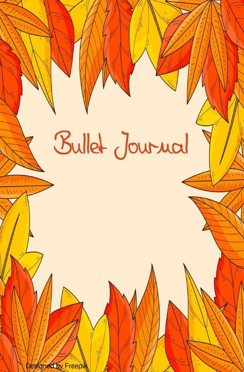 Herbst / Notizbuch Herbst Design,Bullet Journal, Geschenkidee, Softcover, 68 Seiten dotted - Notizbuch Health