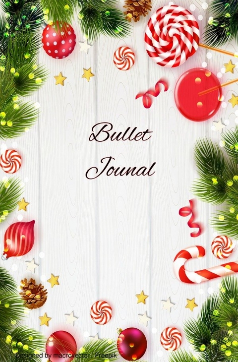 Weihnachten / Notizbuch, Weihnachten, Neujahr, Silvester, Bullet Journal, Geschenkidee, Softcover, 68 Seiten dotted - Notizbuch Health