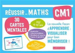 Réussir en maths CM1, 9-10 ans : 30 cartes mentales