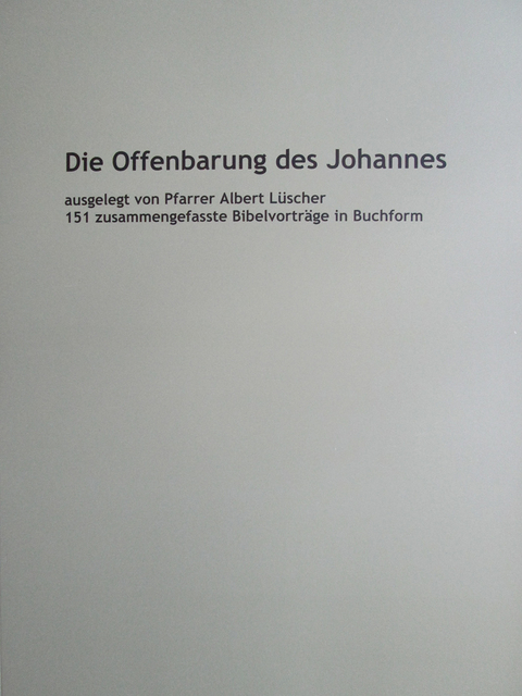 Die Offenbarung des Johannes - Albert Lüscher