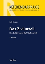 Das Zivilurteil - Kurpat, Ralf; Siegburg, Peter