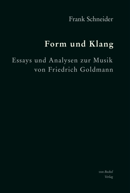 Form und Klang - Frank Schneider