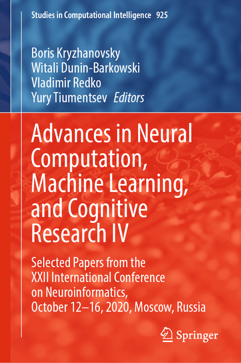 Advances in Neural Computation, Machine Learning, and Cognitive Research IV - 
