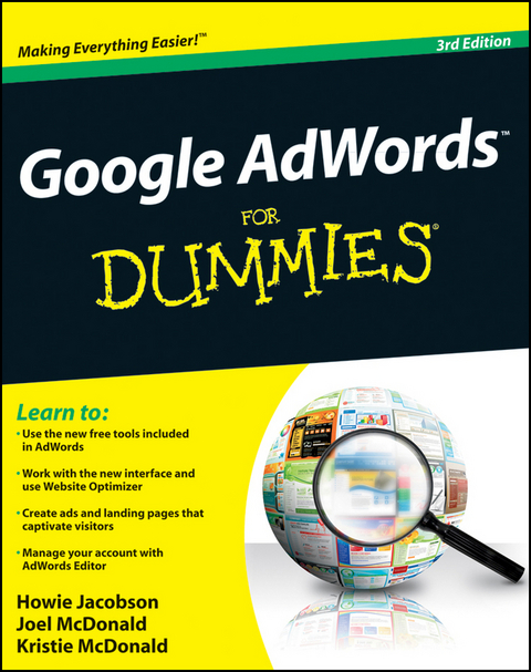 Google AdWords For Dummies -  Howie Jacobson,  Joel McDonald,  Kristie McDonald