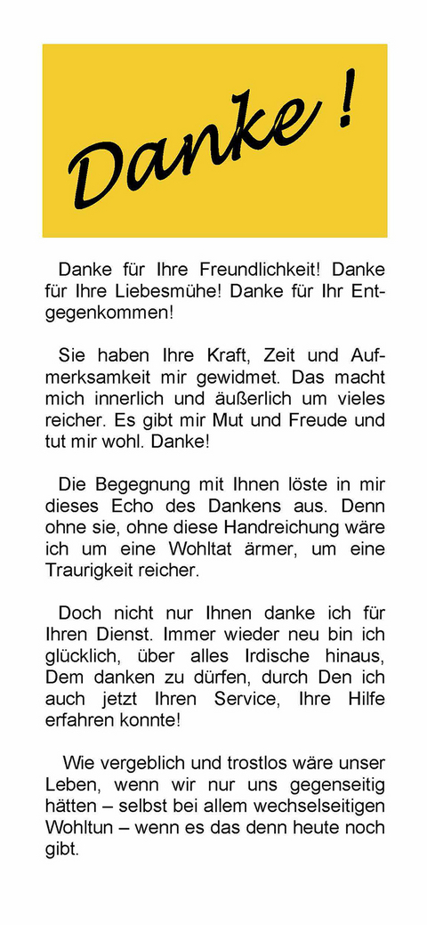 Danke ! - Ellen Schadt-Beck