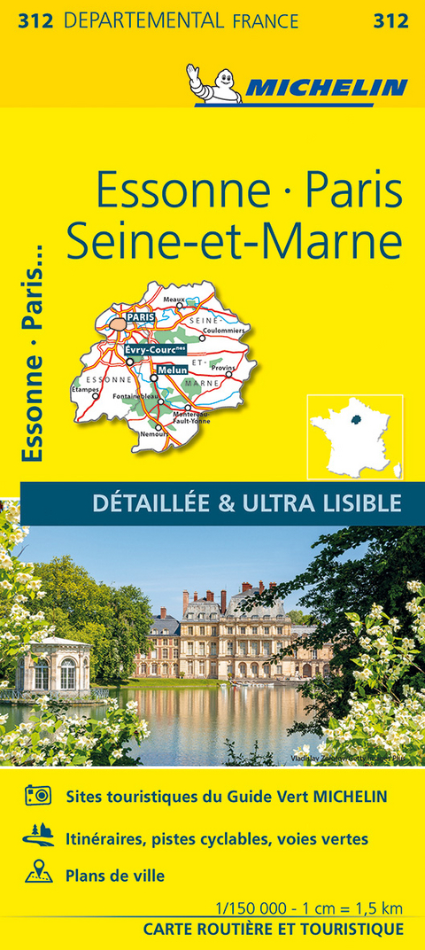 Essonne, Paris, Seine-et-Marne - Michelin Local Map 312 -  Michelin