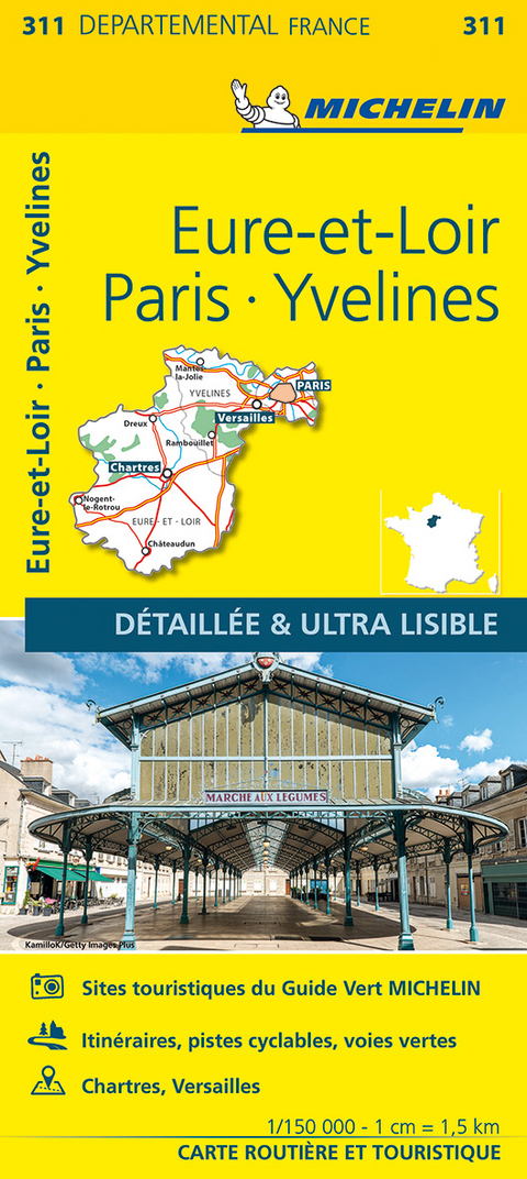 Eure-et-Loir, Paris, Yvelines - Michelin Local Map 311 -  Michelin