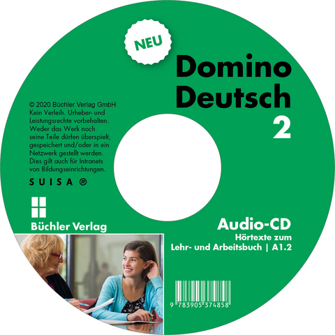 Domino Deutsch 2 NEU ꟾ Audio-CD zum Lehr- und Arbeitsbuch A1.2 - Susanne Büchler