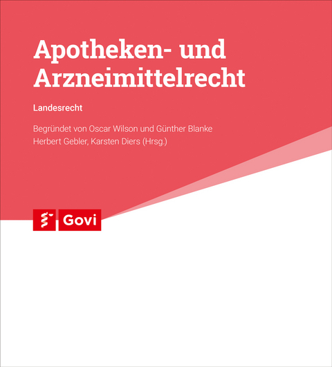 Apotheken- und Arzneimittelrecht - Landesrecht Niedersachsen - 