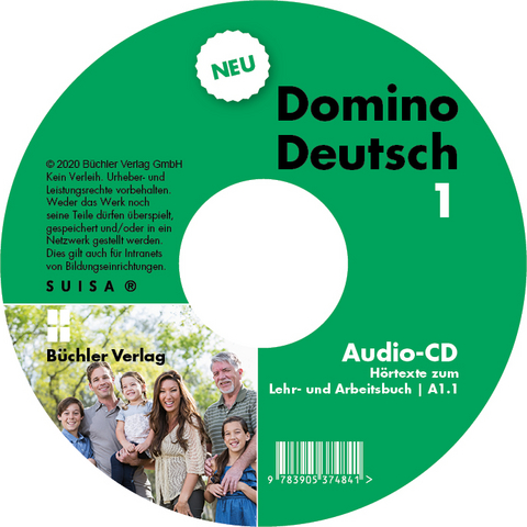 Domino Deutsch 1 NEU ꟾ Audio-CD zum Lehr- und Arbeitsbuch A.1.1 - Susanne Büchler