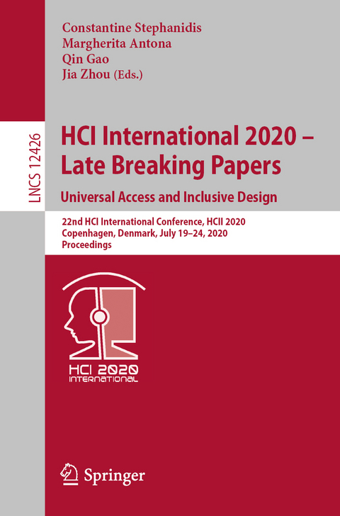 HCI International 2020 – Late Breaking Papers: Universal Access and Inclusive Design - 