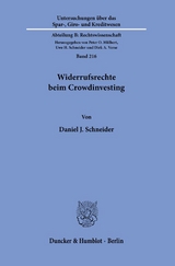 Widerrufsrechte beim Crowdinvesting. - Daniel J. Schneider